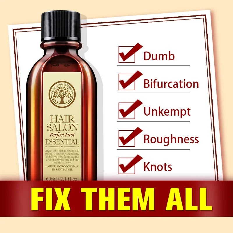 Pure Argan Hair Oil - All-Natural Hair Care (60ml)