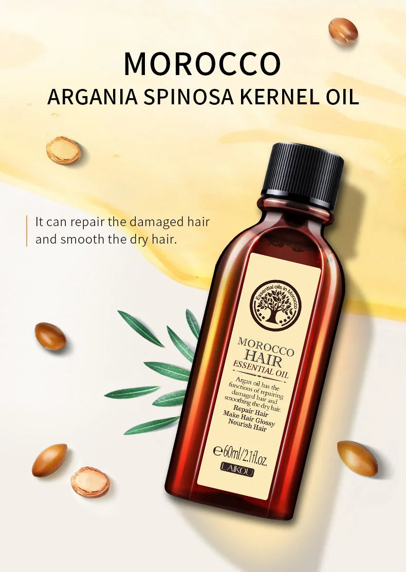 Pure Argan Hair Oil - All-Natural Hair Care (60ml)