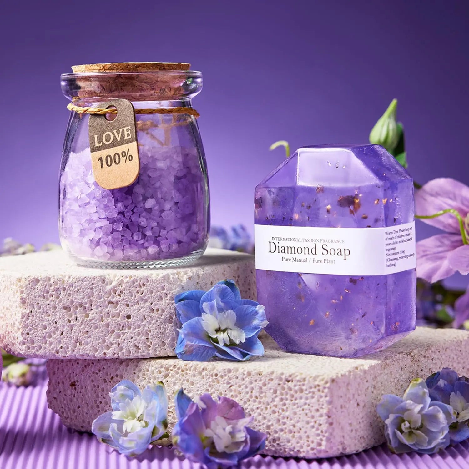 Lavender Calming Retreat Spa Gift Basket Set - Perfect Birthday, Christmas, Valentine's Day & Mothers Day Gift